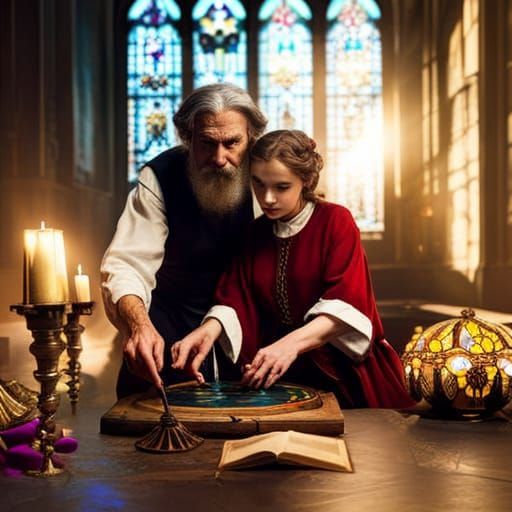 Magical Stained Glass Potion Making Art