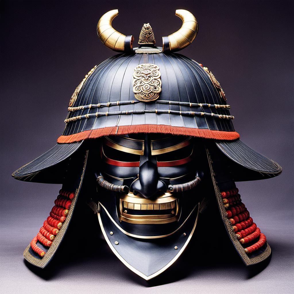 Samurai Kabuto: The Samurai Kabuto is a traditional Japanese helmet worn by samurai warriors. It has a distinct shape wi...