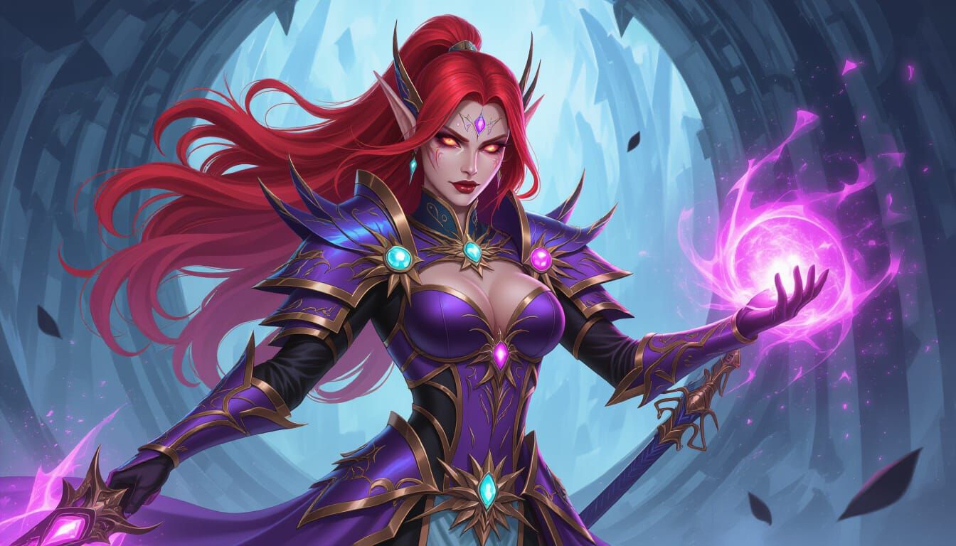 Zoey Rose as Ynnari Aeldari Autarch in Warhammer 40k