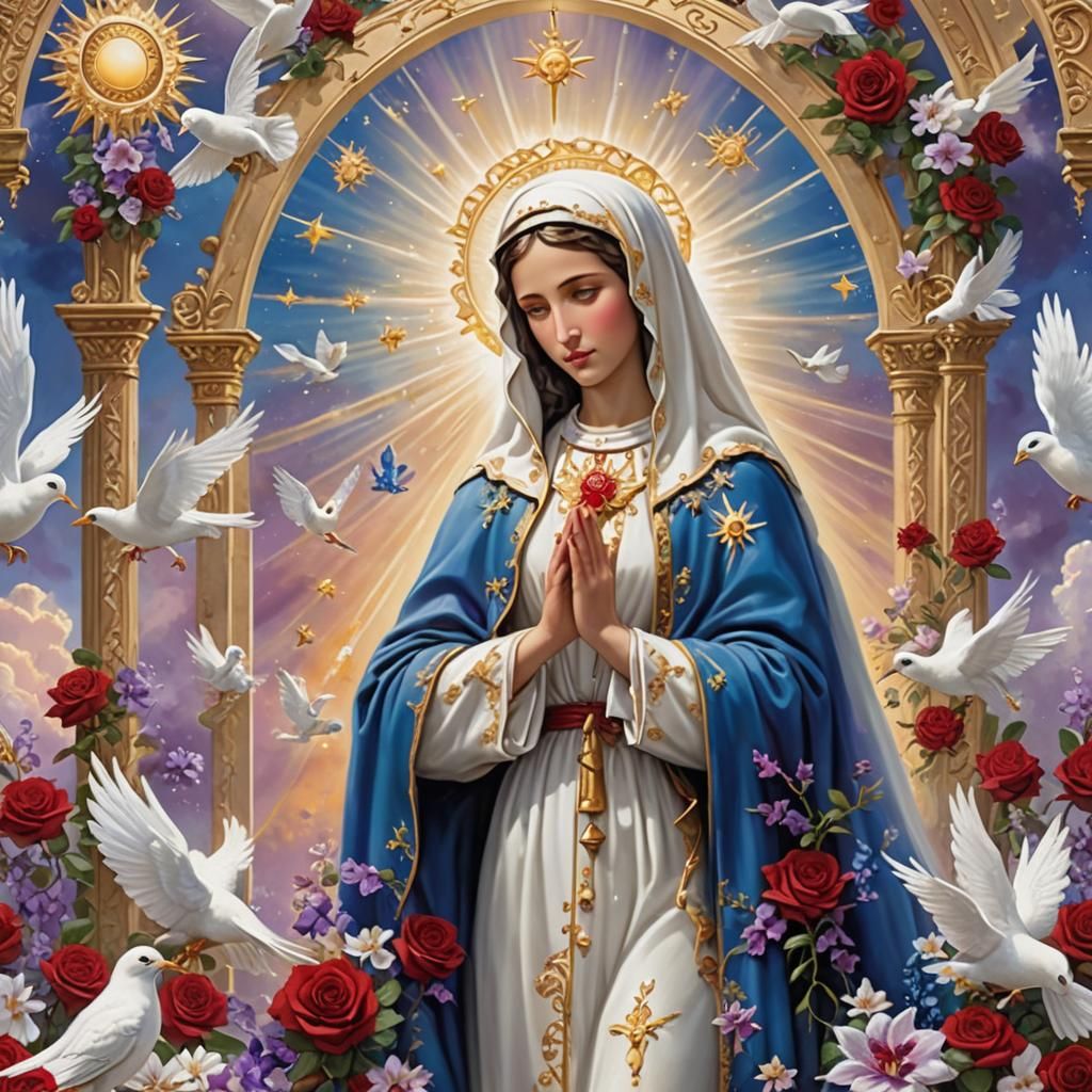 Our Lady of Fatima at Heaven's Golden Gates