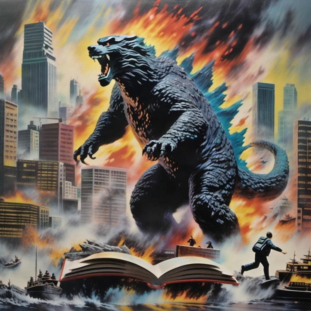 Pop-Up Book Godzilla Tokyo Attack ✨🗼🦖 v12