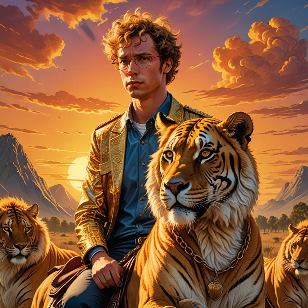 Napoleon Dynamite Rides a Liger: Comic Book Art