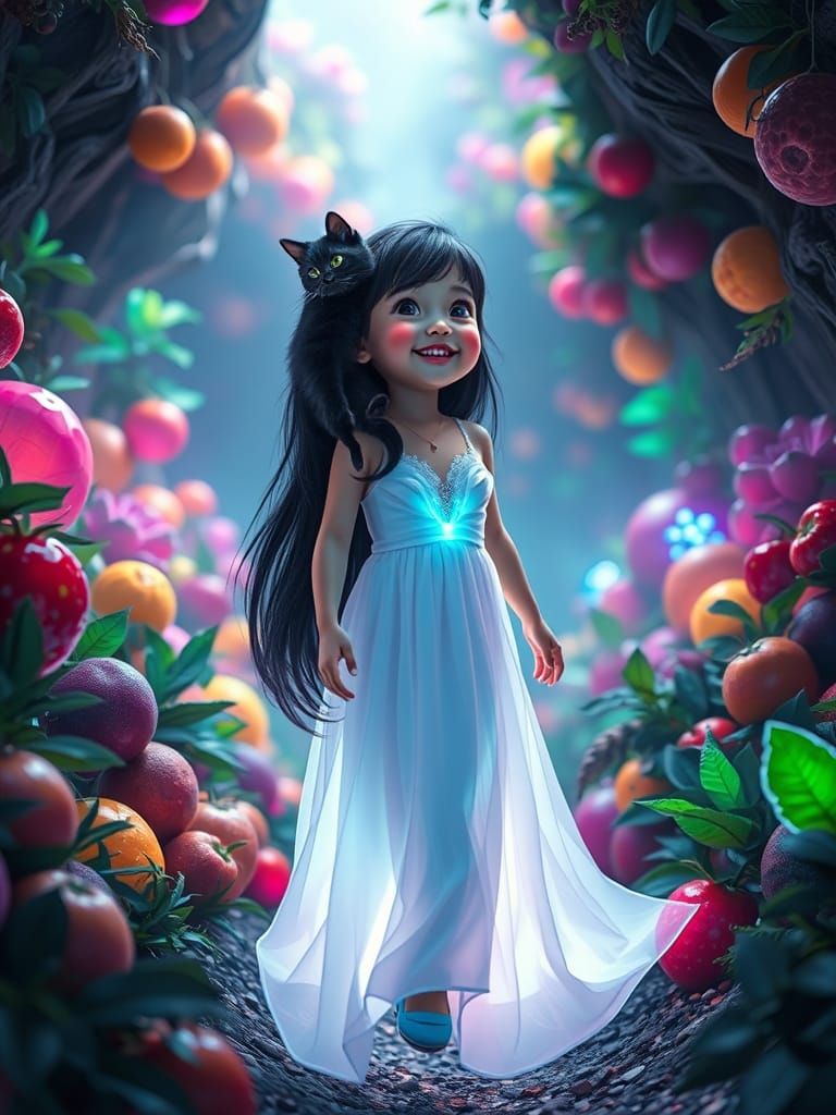 Garden Goddess in Neon Paradise