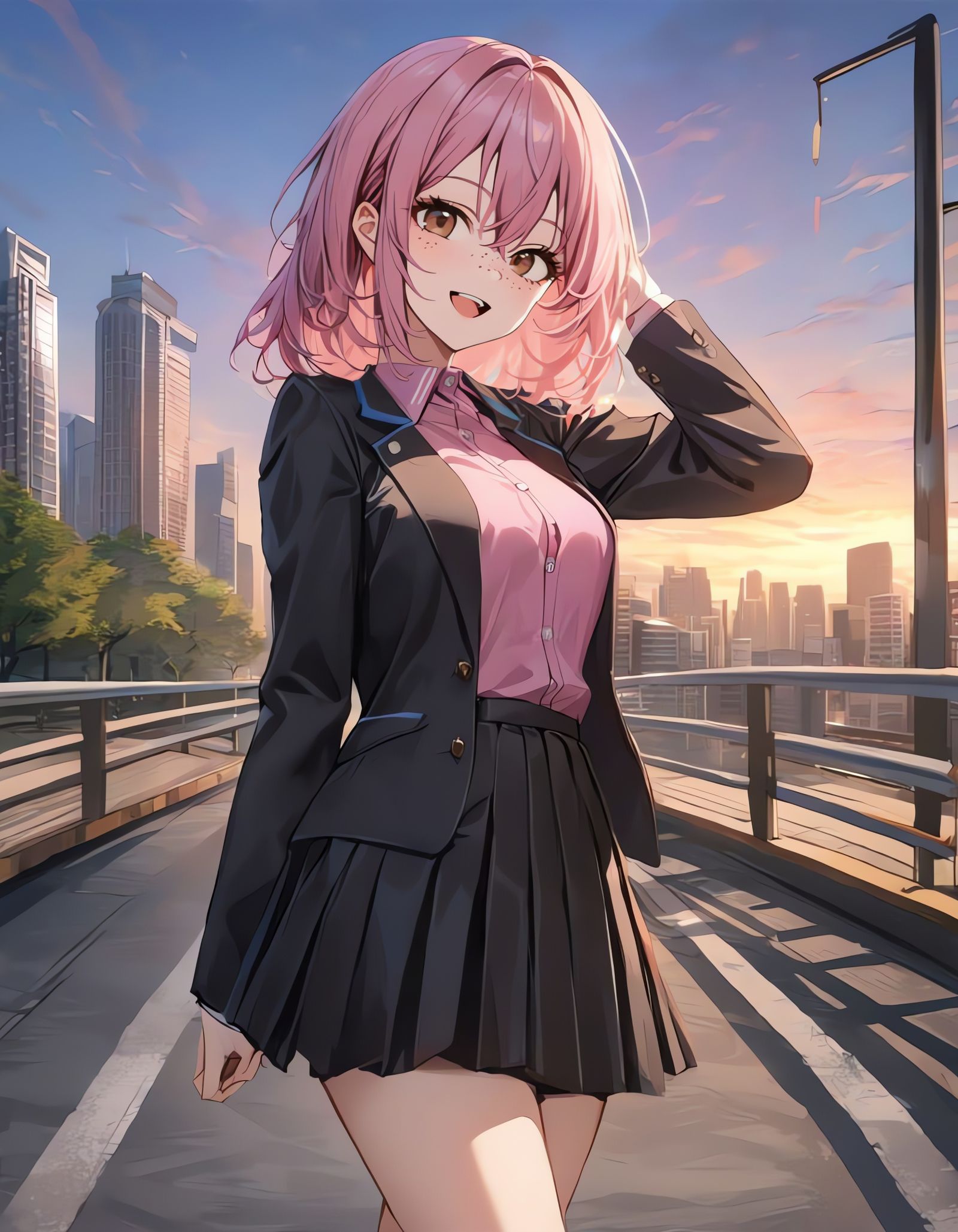 Rebel Heart in a Vibrant Cityscape