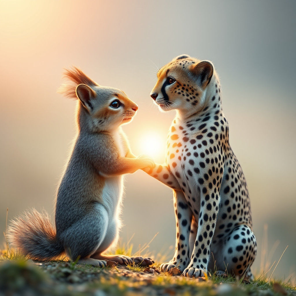 Squirrel and Cheetah: A Magical Friendship