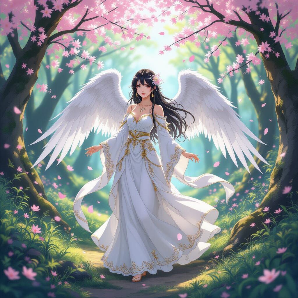 Angel of Death in Magical Forest: Anime Key Visual