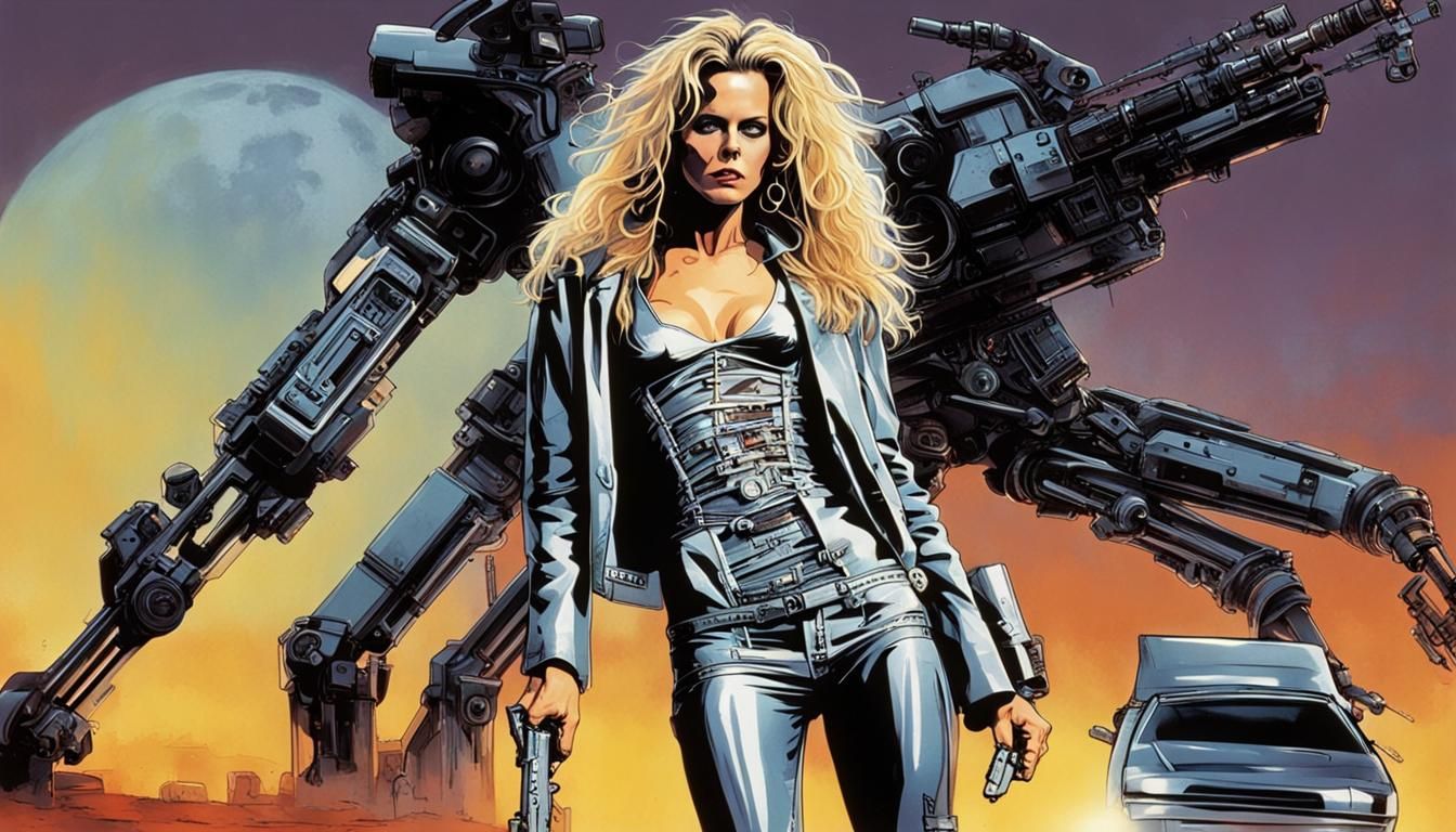 Futuristic Sheri Moon Zombie Android Assassin