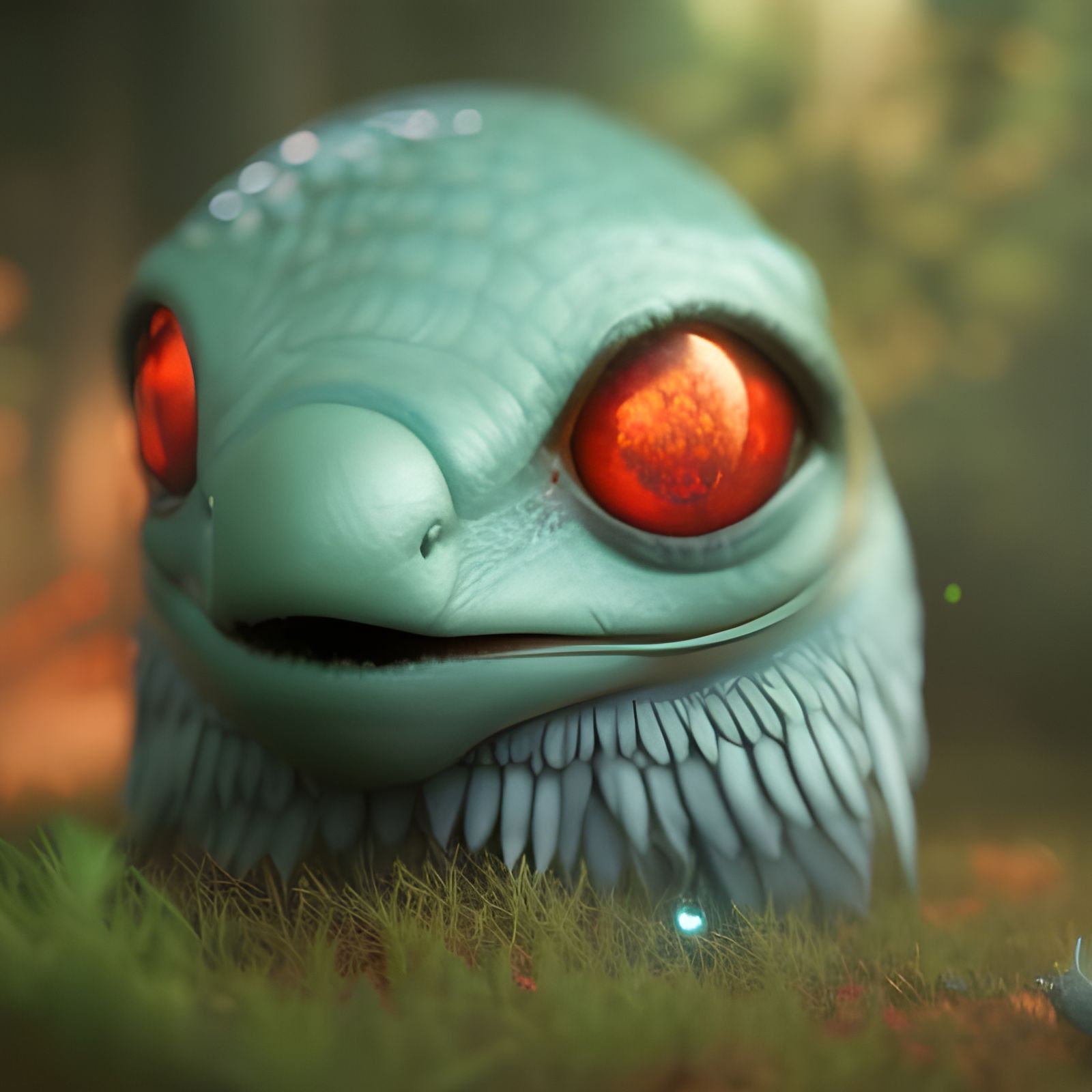 Cute Baby Dinosaur Hatching: Hyperrealistic Digital Art