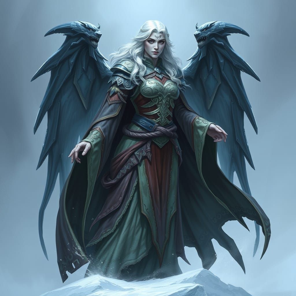 Eldra Snow-Held, Frost-Touched Matriarch of the Pale's Hidde...