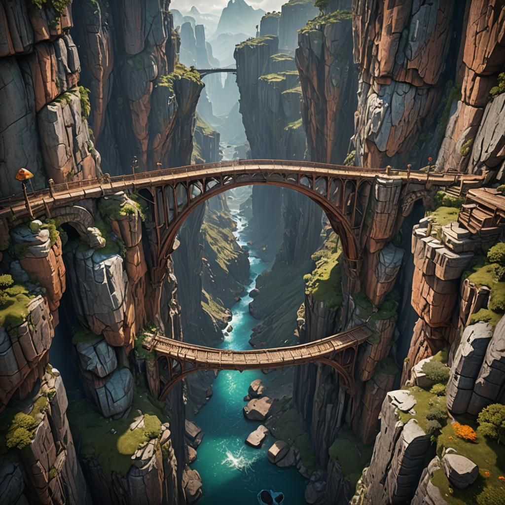 Bridge Between Worlds: Fantasy Concept Art