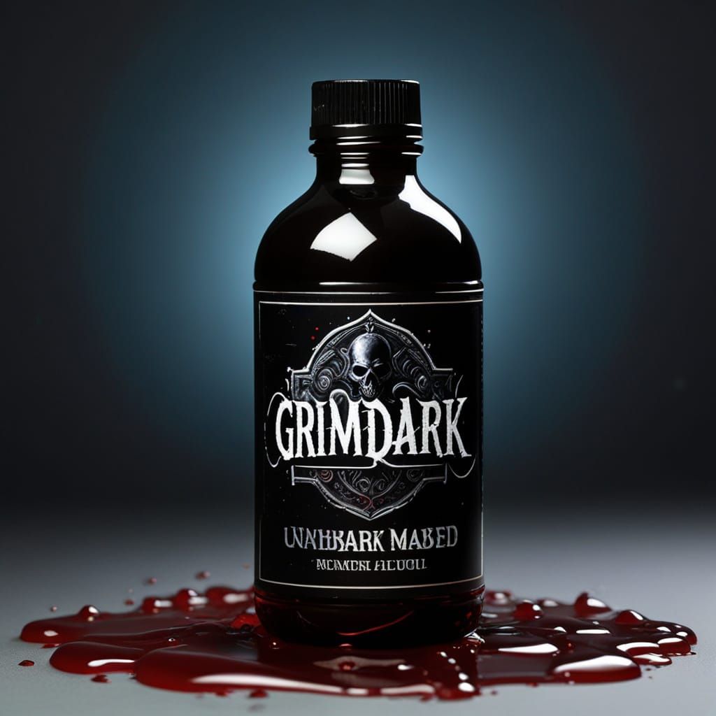 Dark Liquid Forms Abstract Art