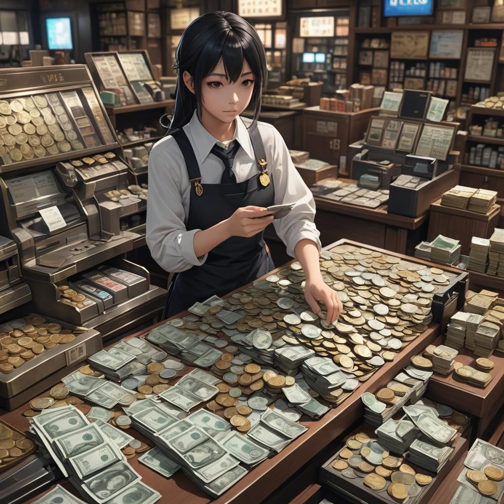 Time is Money: Detailed 3D Anime Art