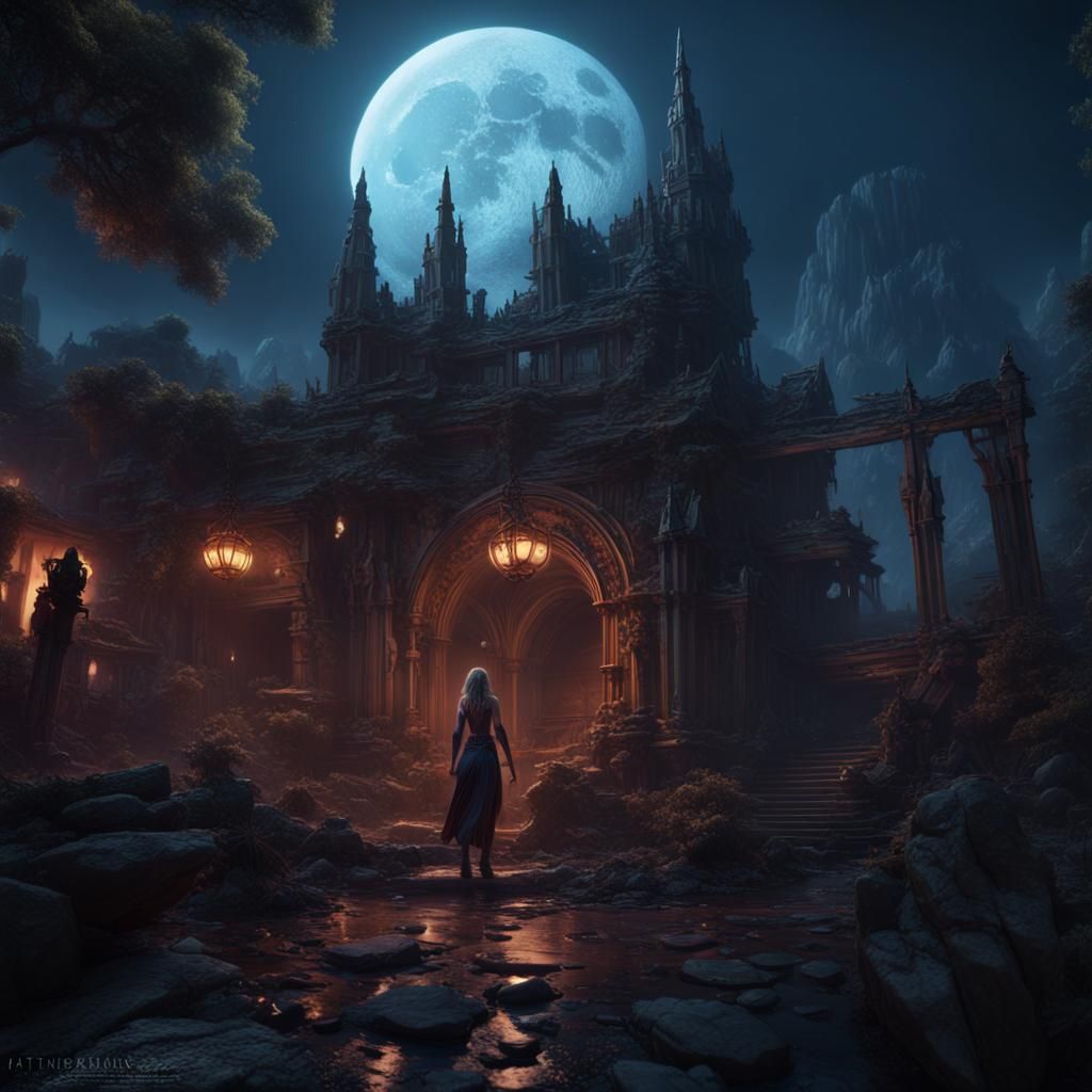 Moonlit Girl: Fantasy Concept Art in Unreal Engine