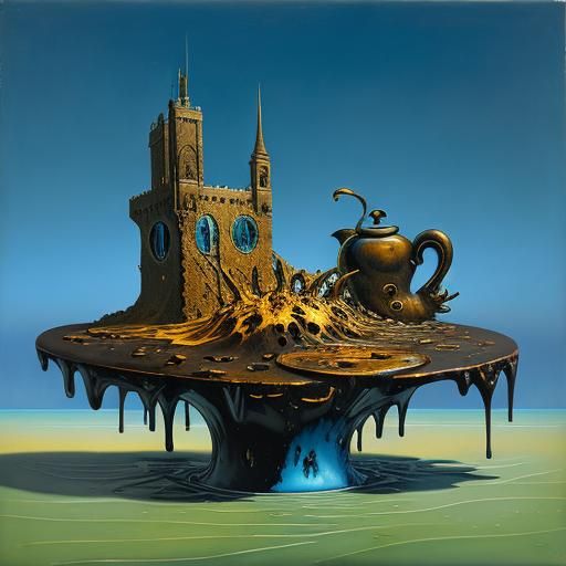 Surreal technique of melting 🫠 objects surrealism Salvador ...