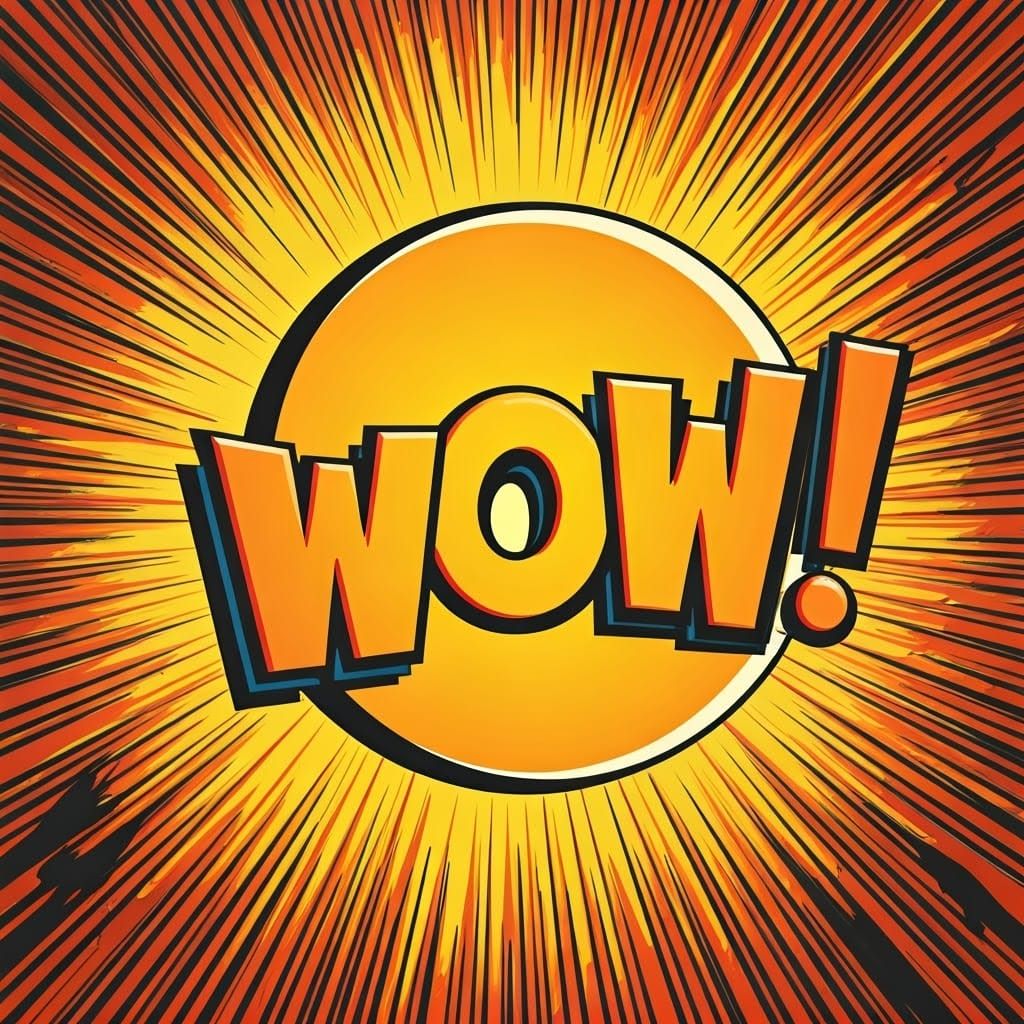 Vibrant Pop Art Masterpiece in Dynamic Colorful Circle