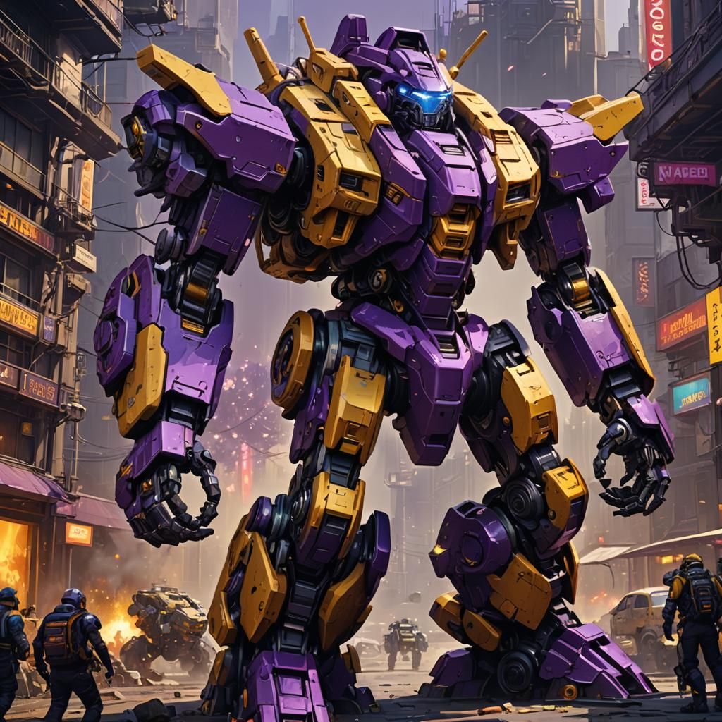 Dark Fantasy Mechs in Volumetric Lighting