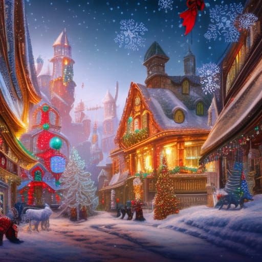 Hyperdetailed Christmas Decorations in Unreal Engine 5