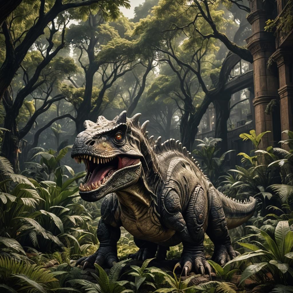 Hyperrealistic Dinosaur with Intricate Details