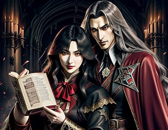 Castlevania Character in Ayami Kojima Art Style