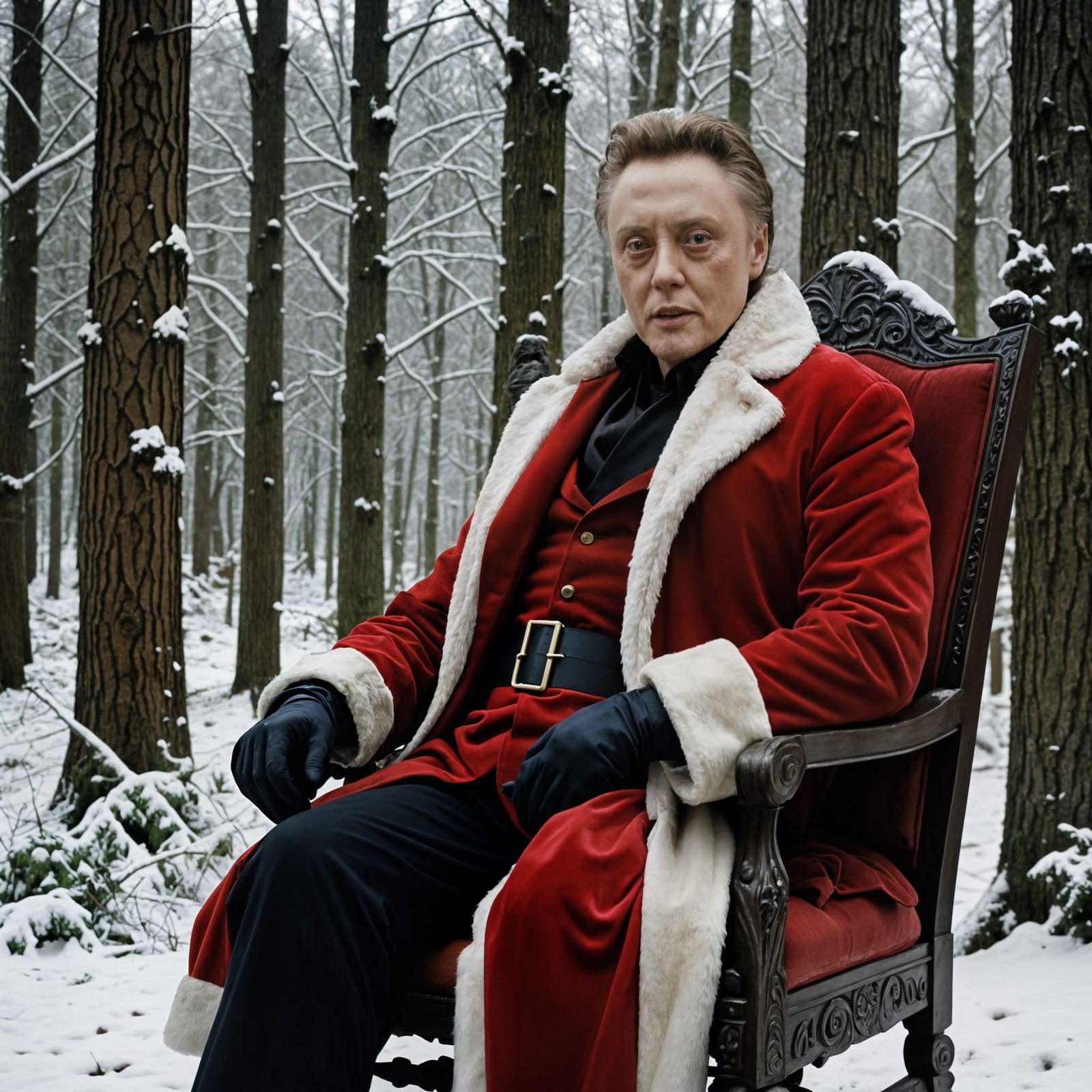 Christopher Walken as Jolly Santa in Winter Wonderland