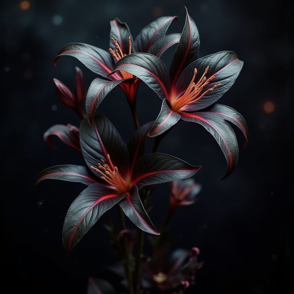 Black Volcano Lilies