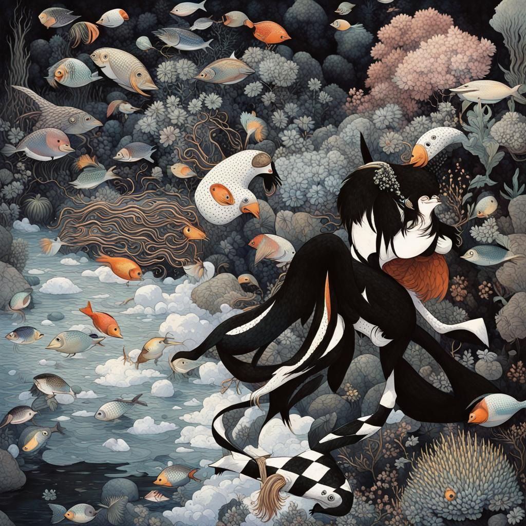 Detailed Japanese Scene in Hyperreal Style