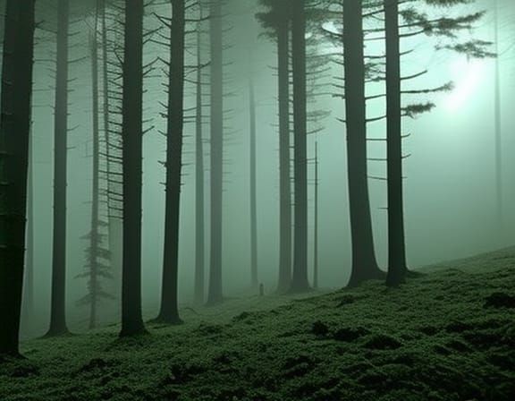 Eldritch Horror in a Spooky Noir Forest