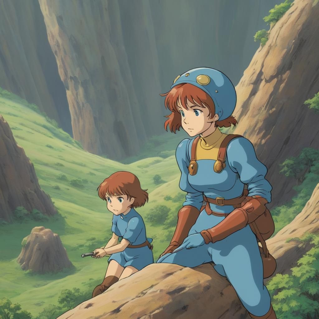 Nausicaa Valley Wind: Ghibli-Inspired Anime Art