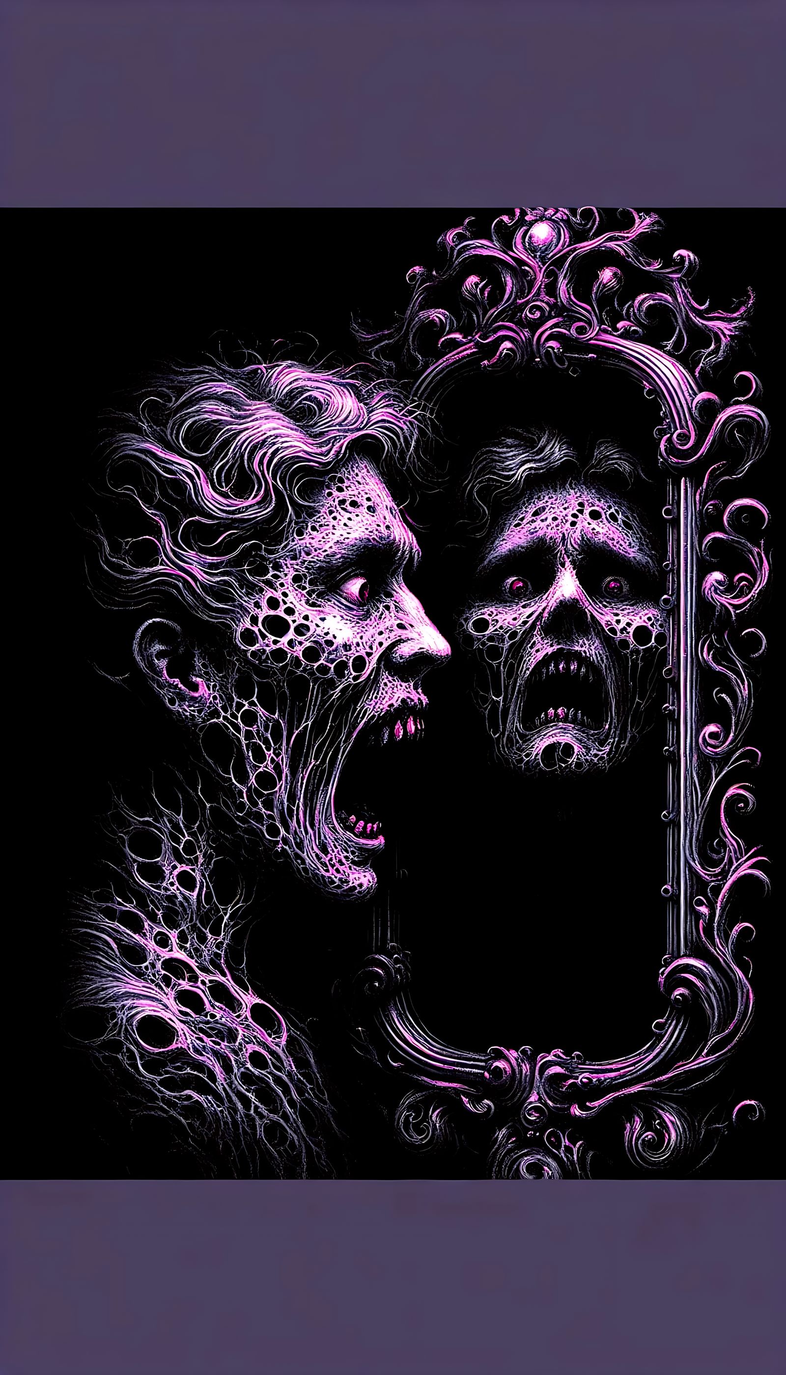 ‘This mirror is lying . . . !’