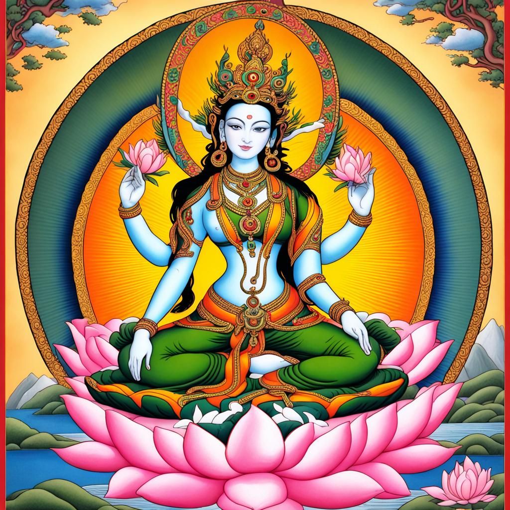Goddess Tara Digital Art