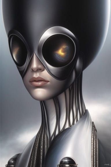 Dystopian Sci-Fi Portrait of a Beautiful Man