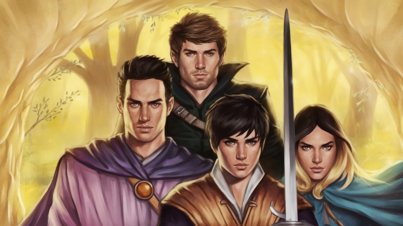 Fantasy Adventurers Step Through Magical Portal in Warmly Li...