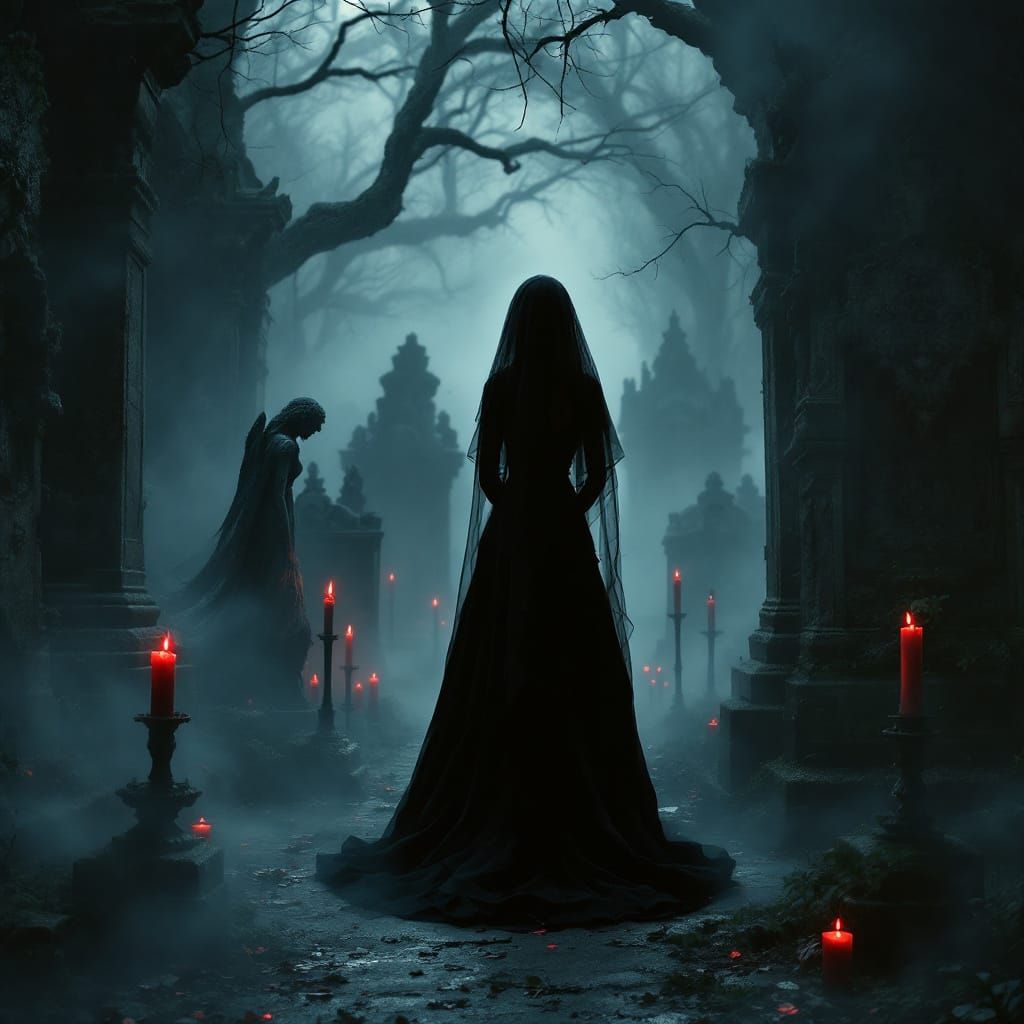 November 1st, All souls night on Ancient graveyard