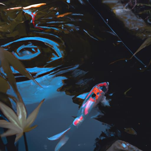 Koi Fish Pond: Studio Ghibli Anime Visual