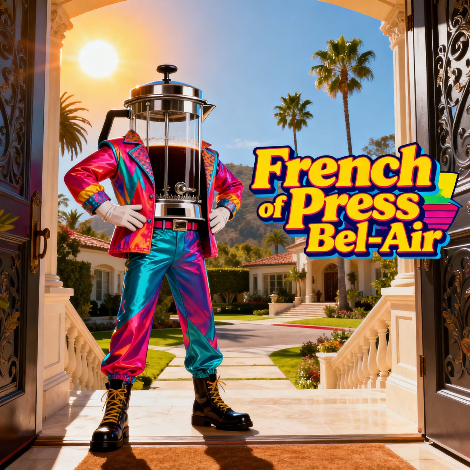 French Press of Bel-Air 90s Sitcom Poster