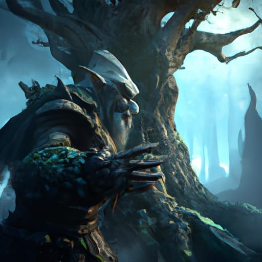 The Mad King in Dark Fantasy Style