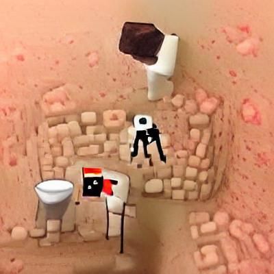 Minecraft on Mars with Enderman Toilet Break