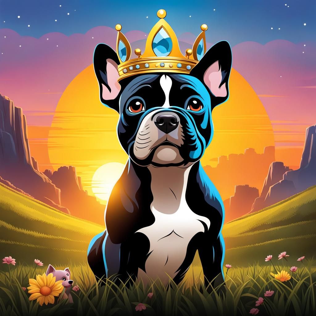 Disney Pixar Movie Poster: Crowned Puppy