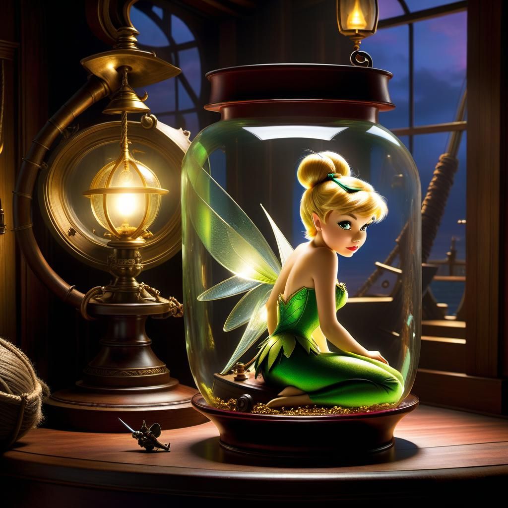 Tinkerbell in a jar