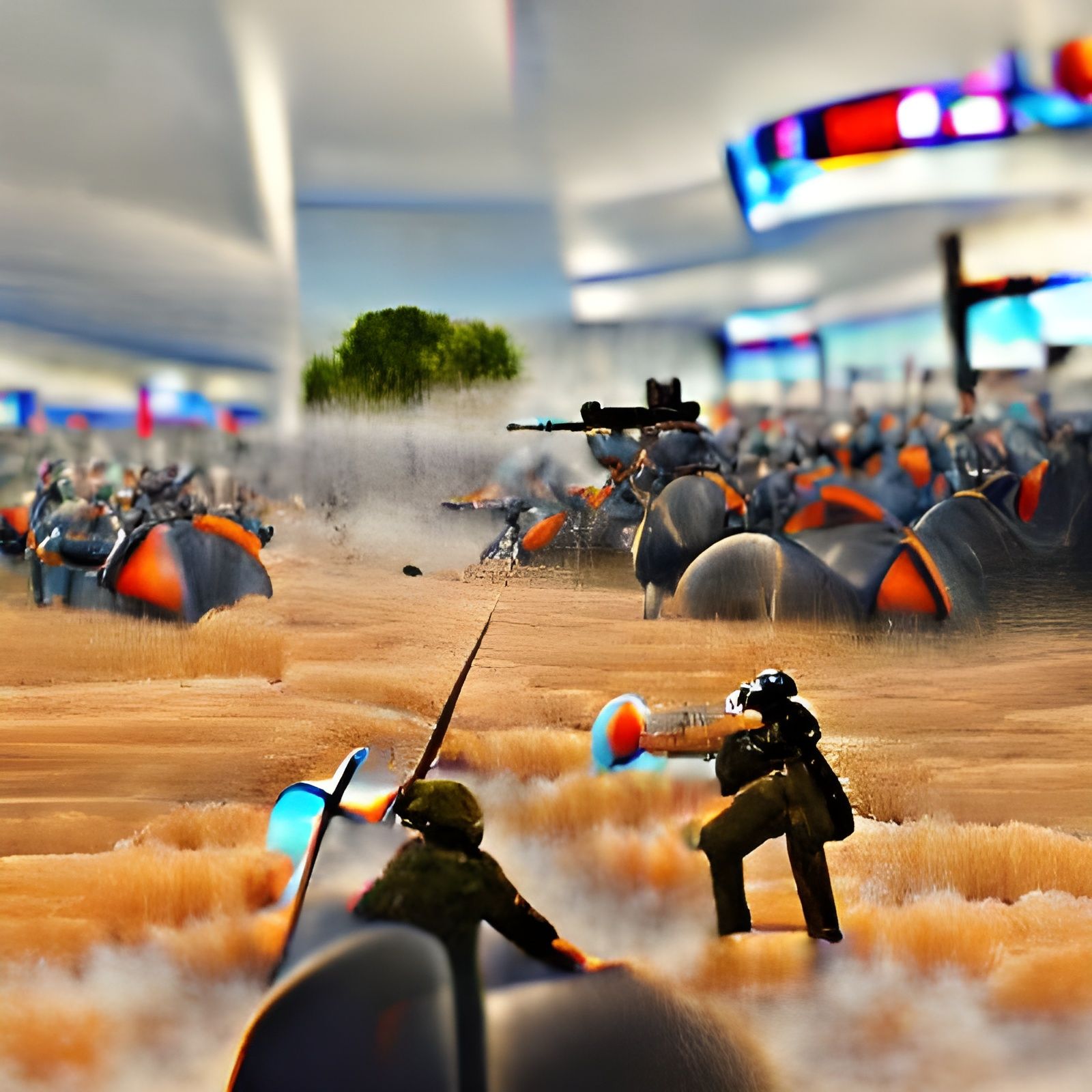 AI Generated Battlefield Scene