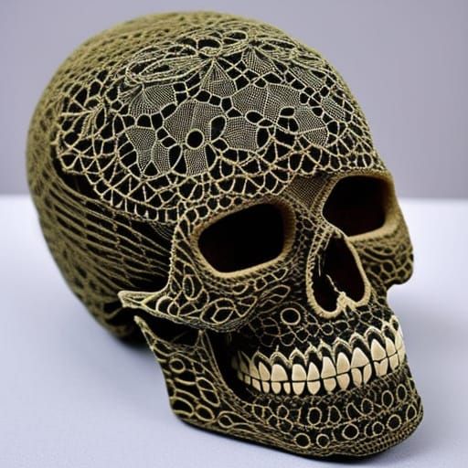 Lace Skull: A Meticulously Crafted Masterpiece