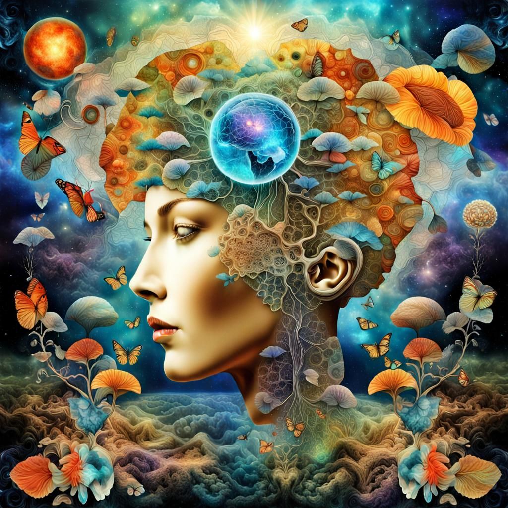 Infinite Consciousness: Digital Collage Art in 8K