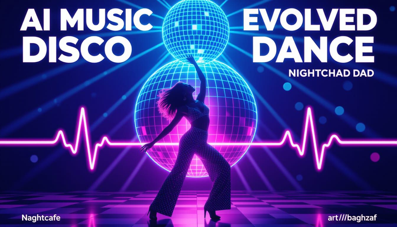AI Music Disco Dance in Professional Photography Style