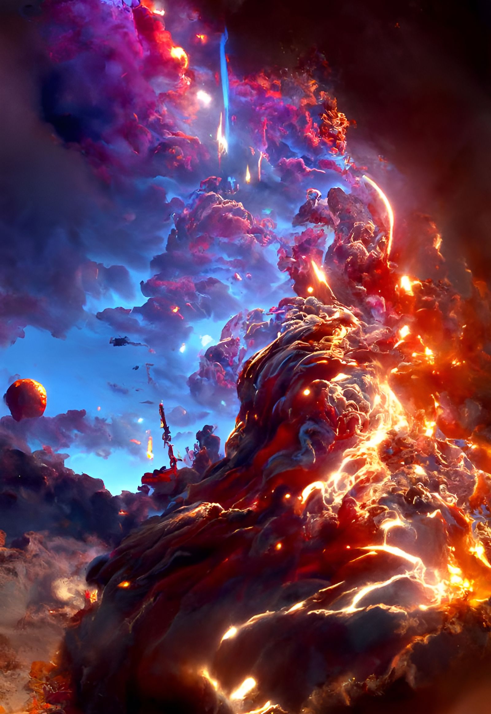 Spectacular Space Nebulas of Fire and Lightning