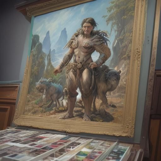 Humans Dominate Earth: A Cinematic Gouache Painting