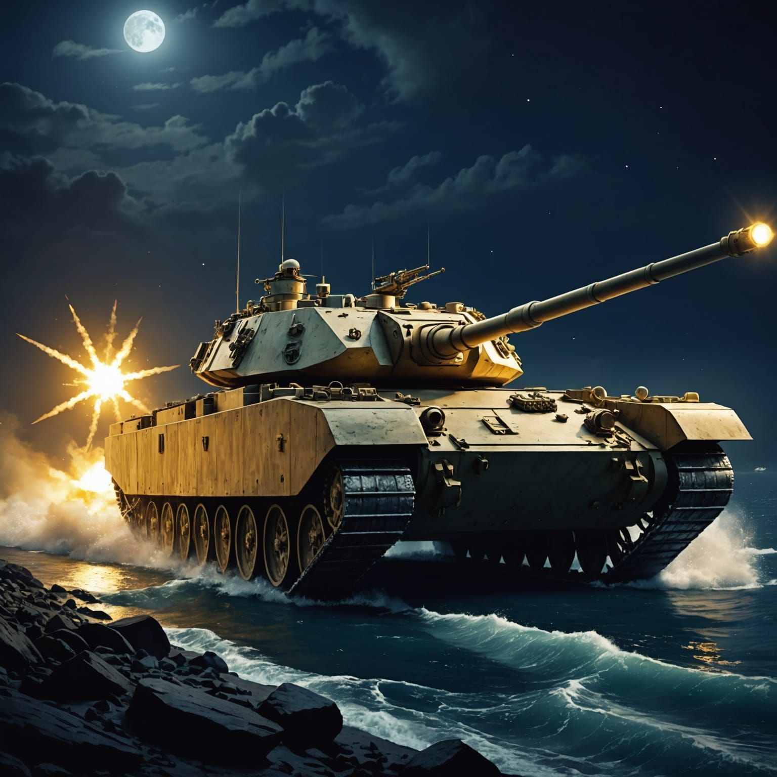 Golden Tanks in Night War