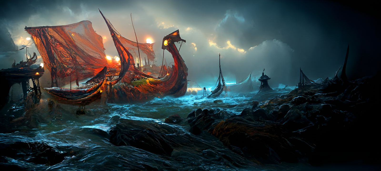 Viking longship Shipwreck