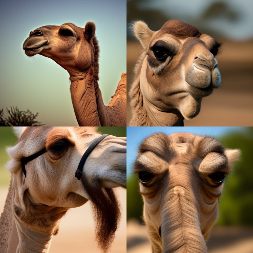 Fourteen-Humped Camel in Sharp Focus