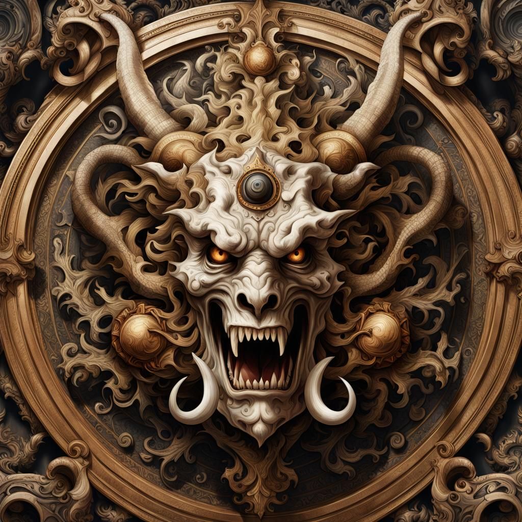 Sci-Fi Baroque Poster in Grotesque Style