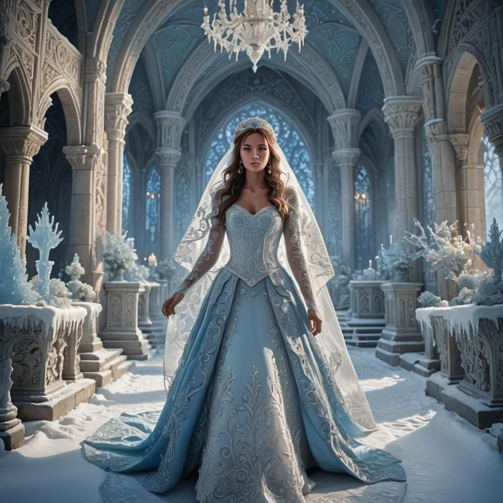 Magical Winter Wedding in Frost Covered Chapel